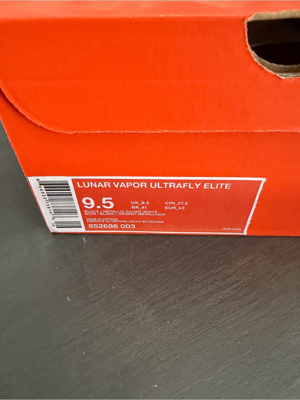 Nike Lunar Vapor Ultrafly Elite Cleats Size 9.5 NWT - Picture 5 of 5